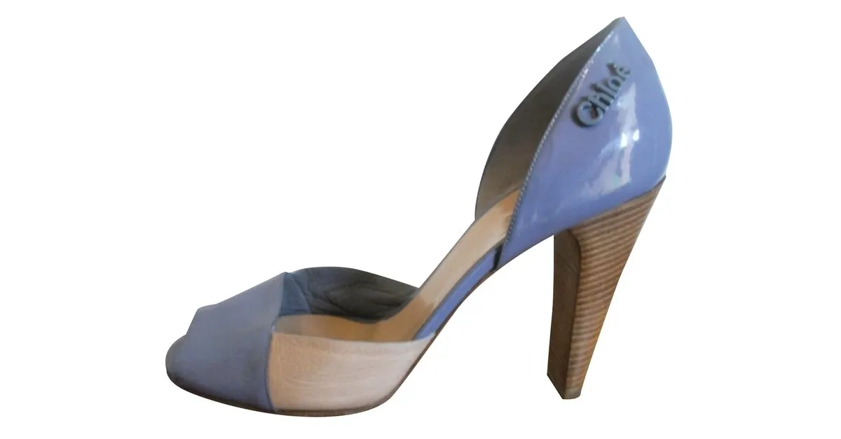 Chloé Tacones Púrpura 