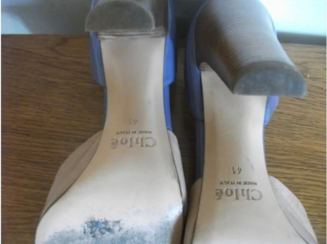 Chloé Tacones Púrpura 
