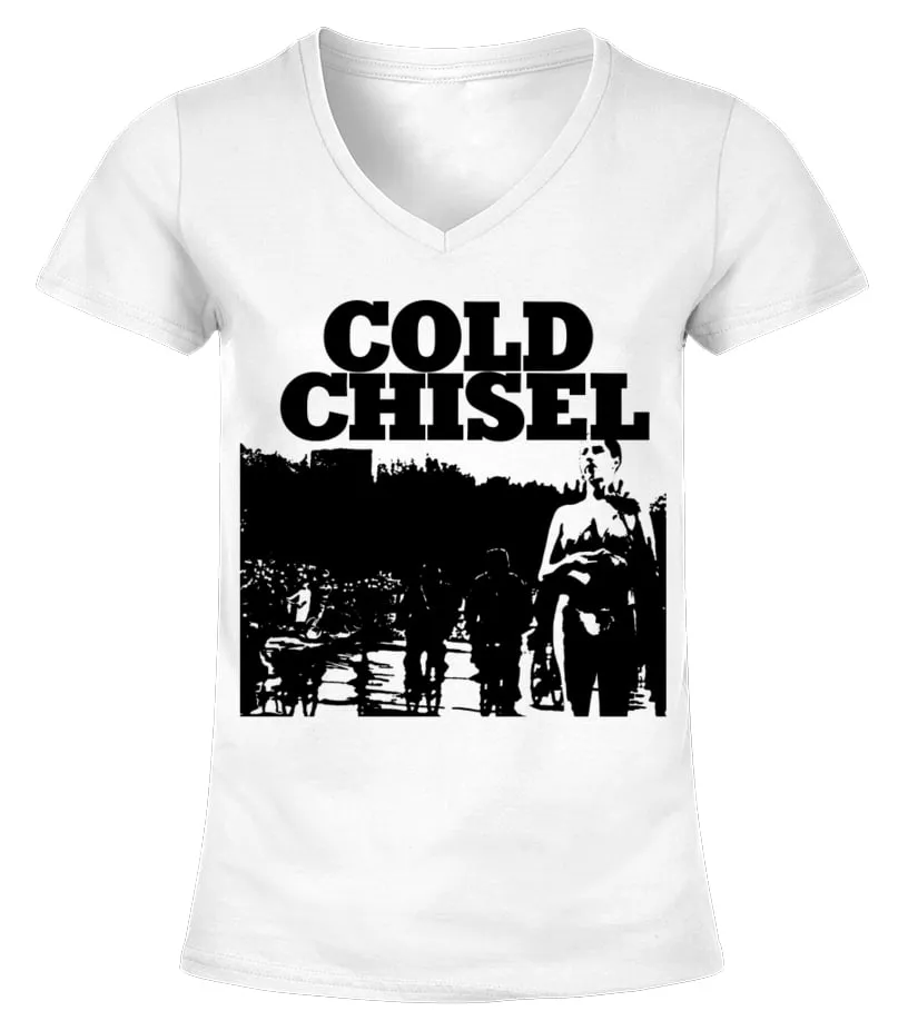 Cold Chisel WT (3) Camiseta cuello pico Mujer