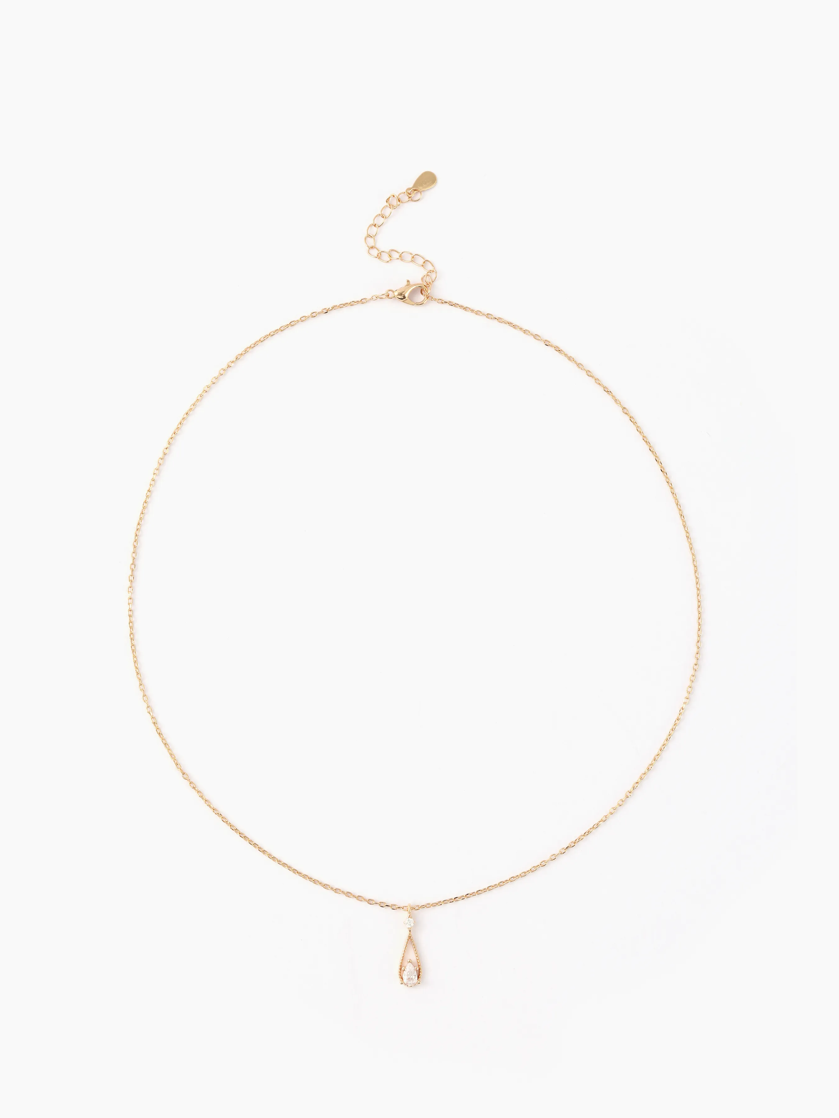 Collar con colgante de piedra de rinoceronte en forma de gota de agua