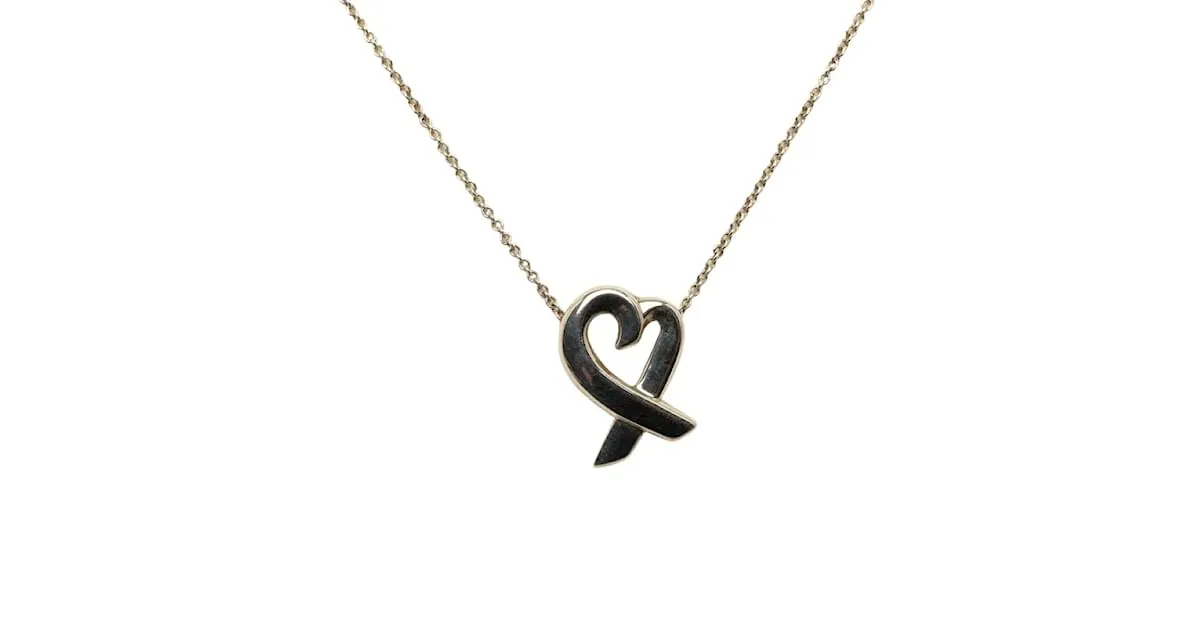 Collar Loving Heart de Tiffany & Co en plata SV925 en muy buen estado 
