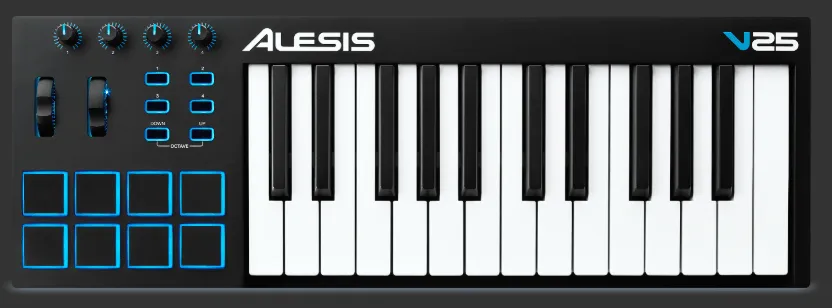 CONTROLADOR ALESIS V2525 TECLAS 