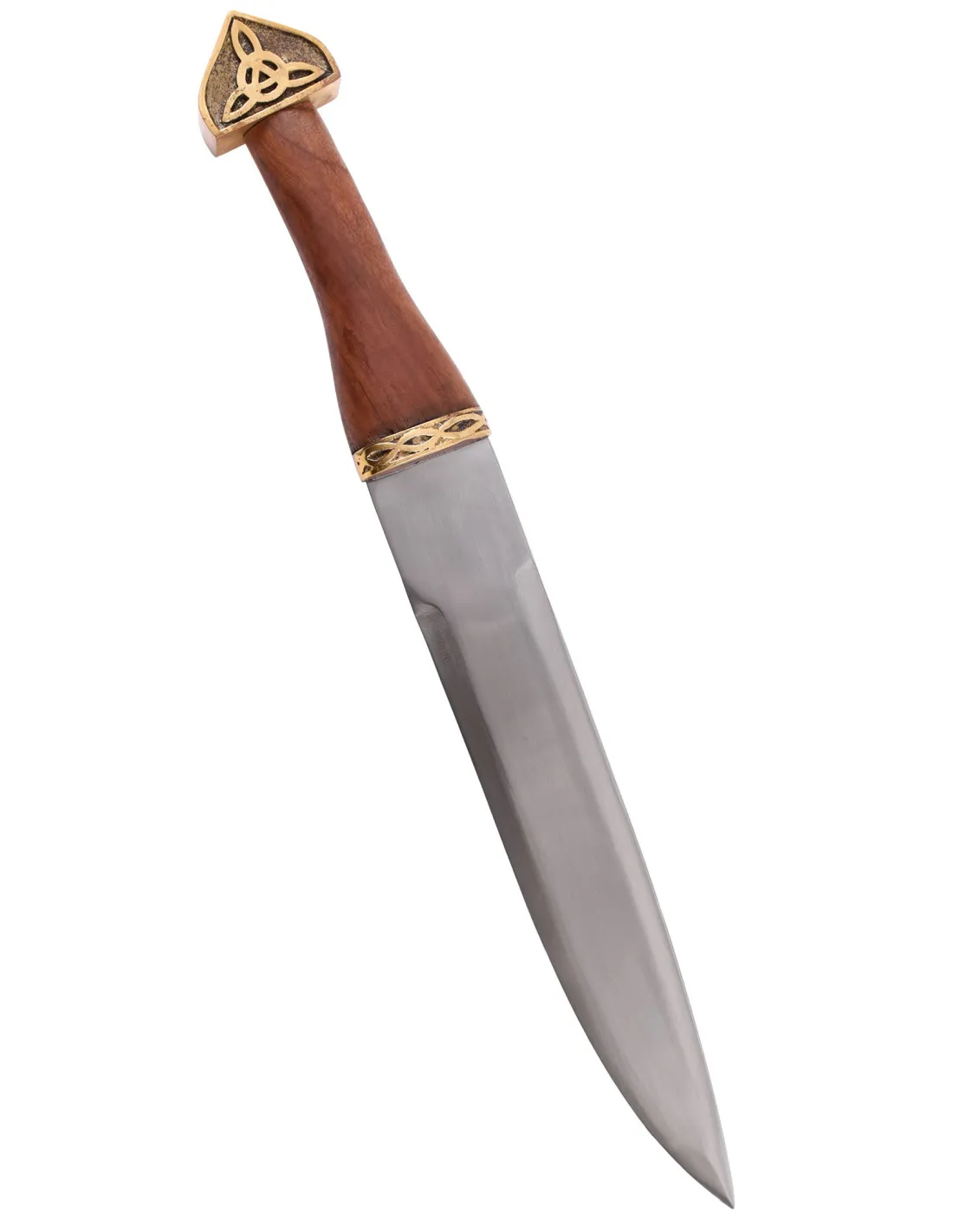 Daga vikinga tipo Seax, con vaina de cuero (49 cm.)