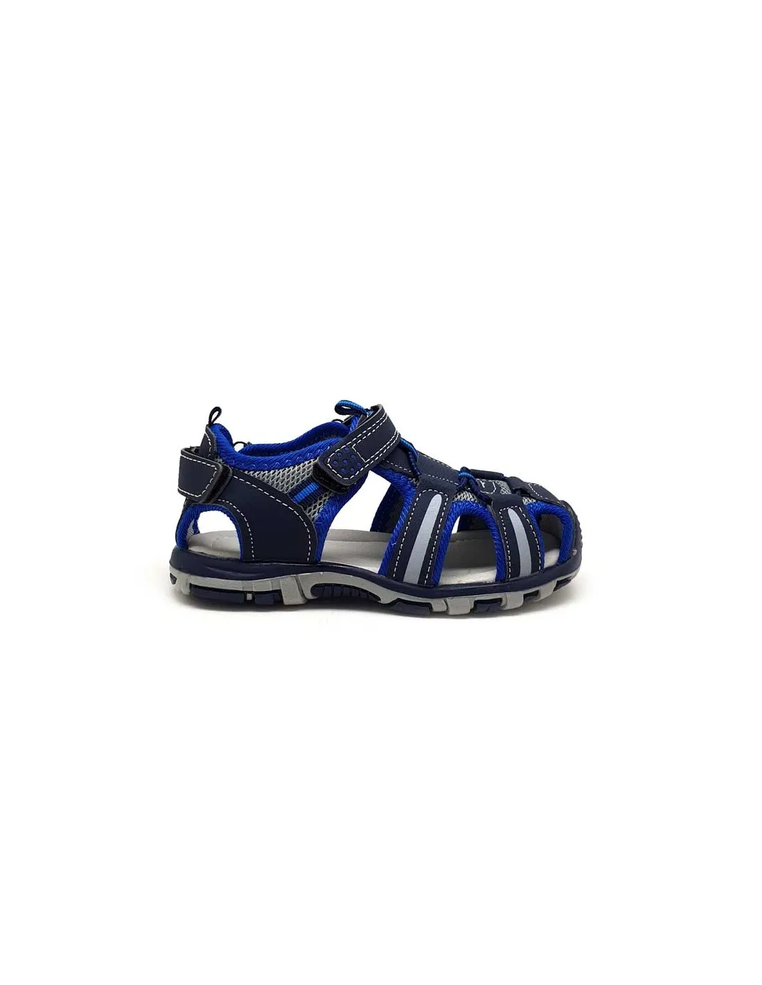 DAVS SANDALIA SPORT NIÑO DOBLE VELCRO TX07AZULREAL 3x