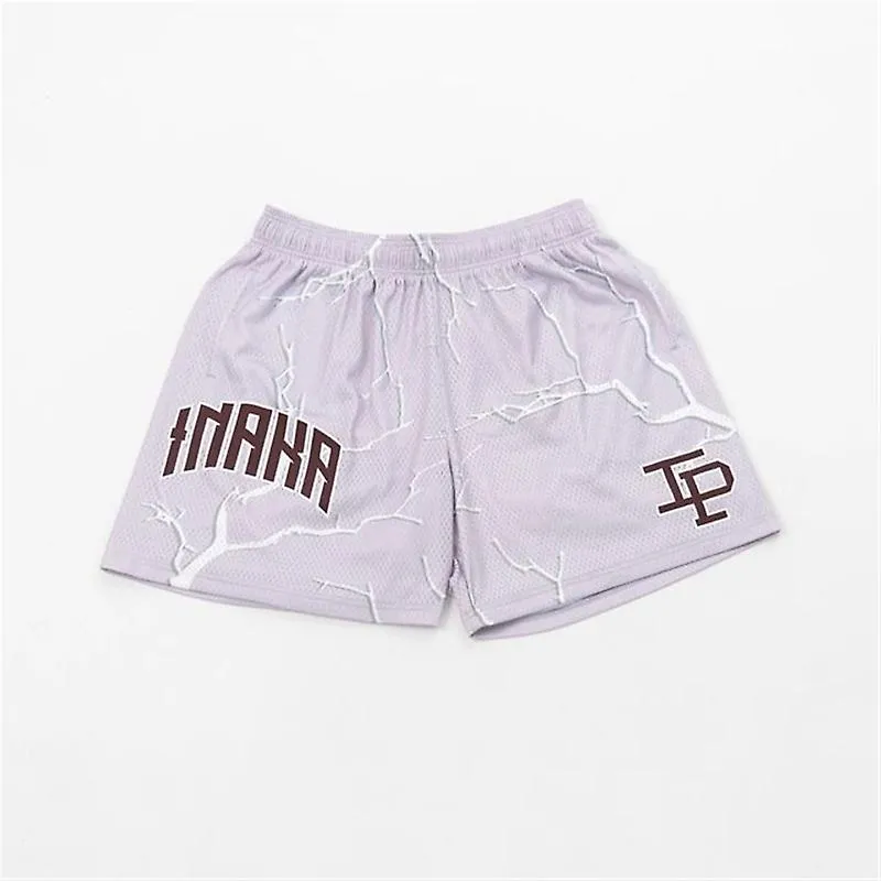 Deportes Fitness Inaka Shorts Hombres Mujeres Clásico Gimnasio Baloncesto Shorts Entrenamiento Malla Inaka Power Shorts Moda Cas
