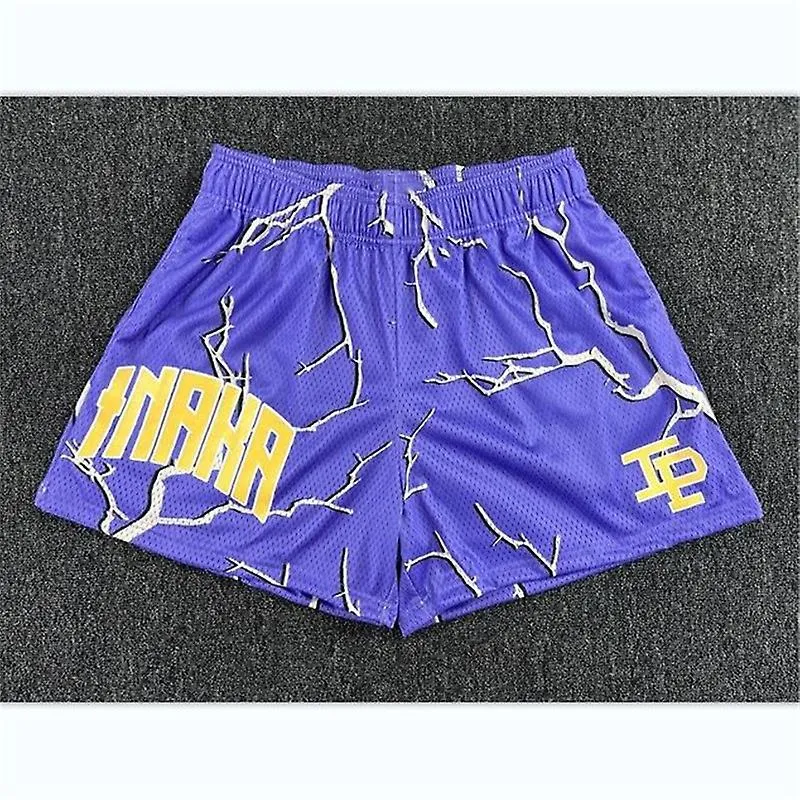 Deportes Fitness Inaka Shorts Hombres Mujeres Clásico Gimnasio Baloncesto Shorts Entrenamiento Malla Inaka Power Shorts Moda Cas