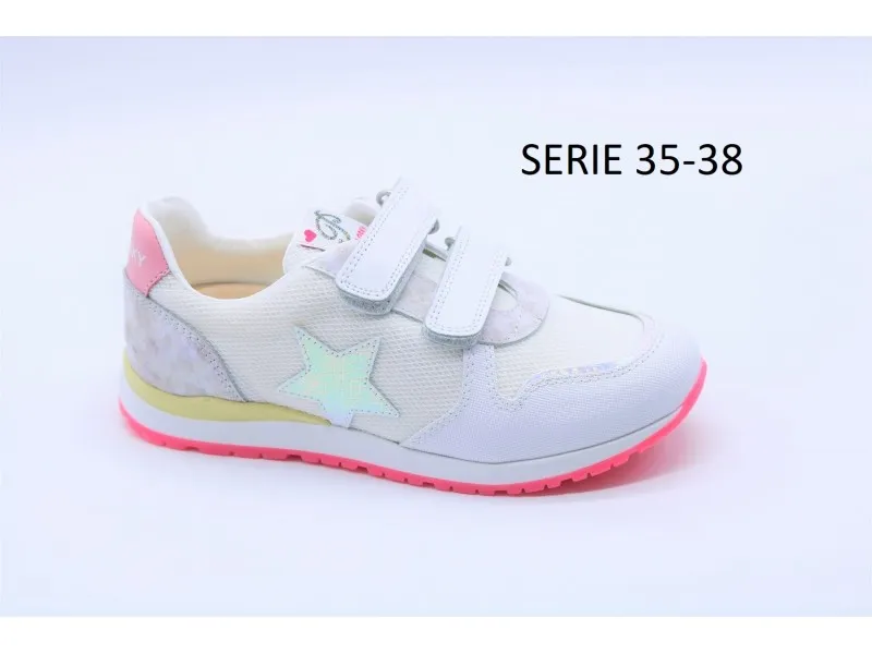 DEPORTIVO DE PIEL CON VELCRO 291107 PABLOSKY EN COLOR BLANCO