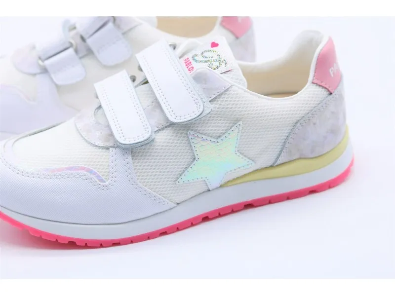 DEPORTIVO DE PIEL CON VELCRO 291107 PABLOSKY EN COLOR BLANCO