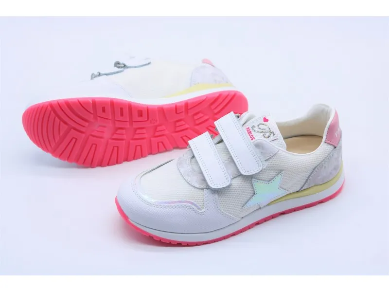 DEPORTIVO DE PIEL CON VELCRO 291107 PABLOSKY EN COLOR BLANCO