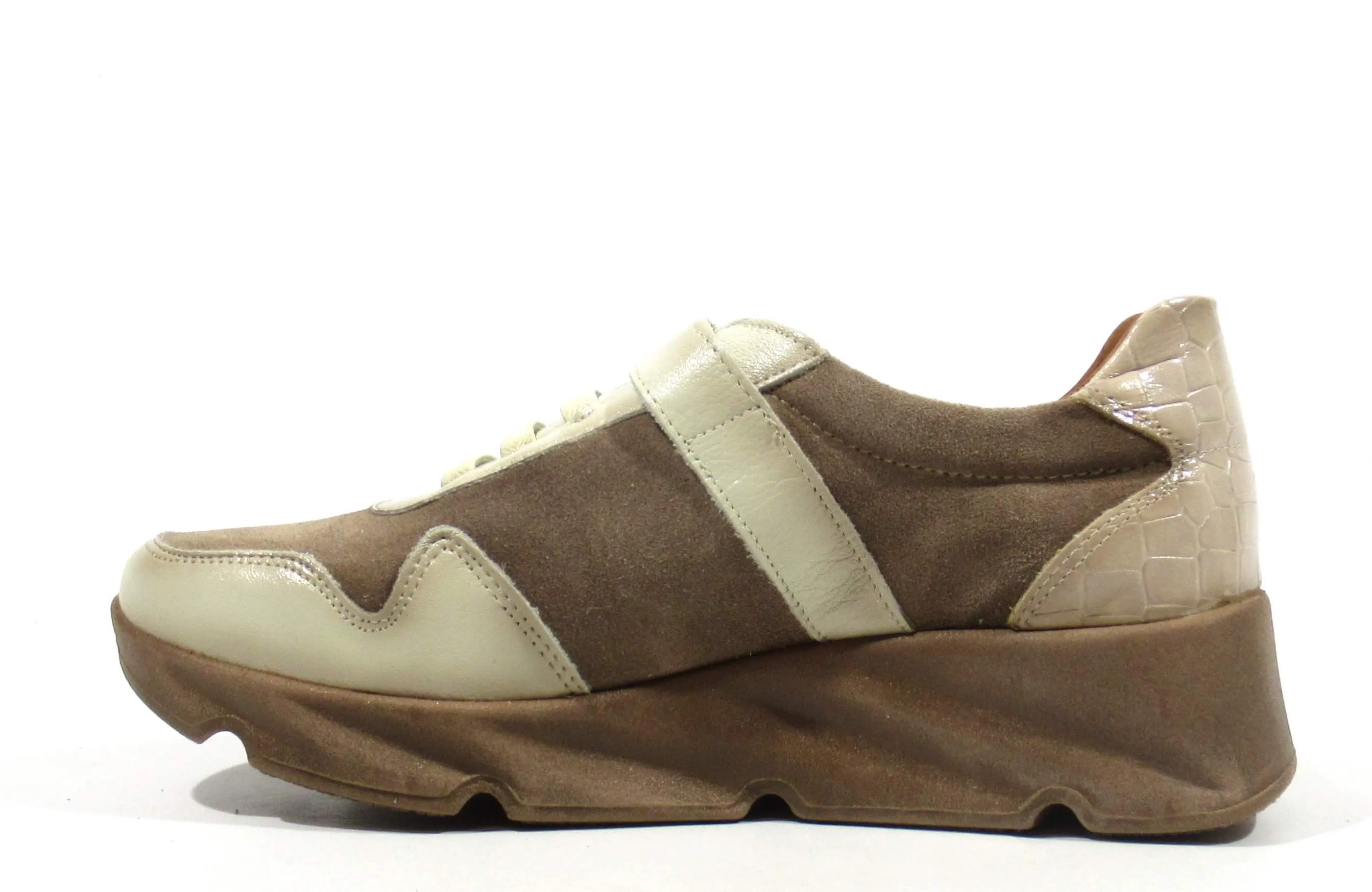 Deportivos combinados para mujer con velcro