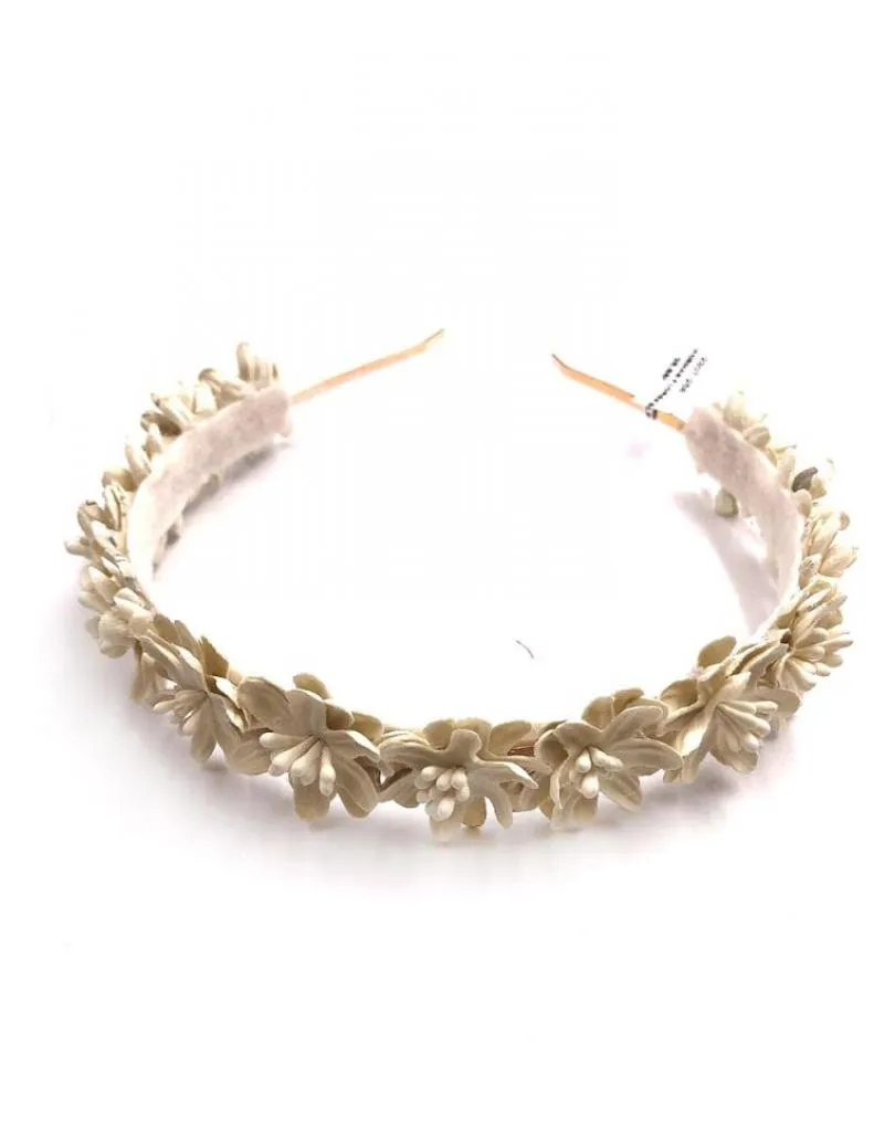 DIADEMAS BLANCAS PARA BODAS Y EVENTOS CON FLORECILLAS
