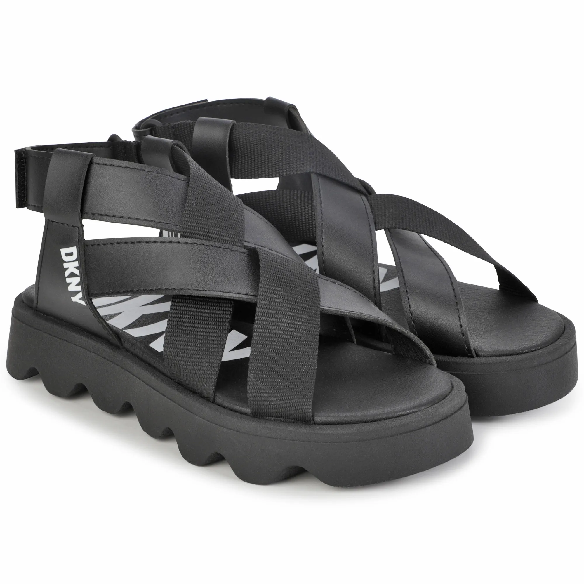 DKNY Sandalias con velcro