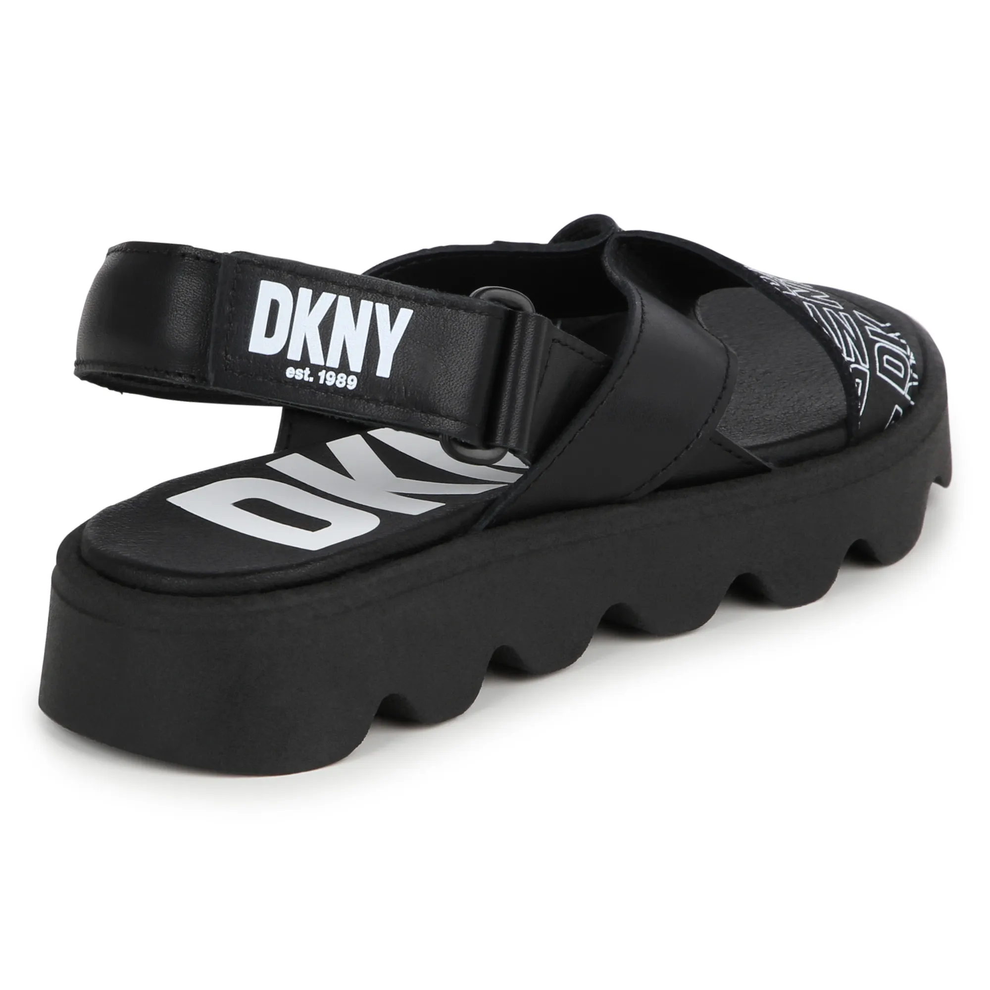 DKNY Sandalias de cuero con velcro