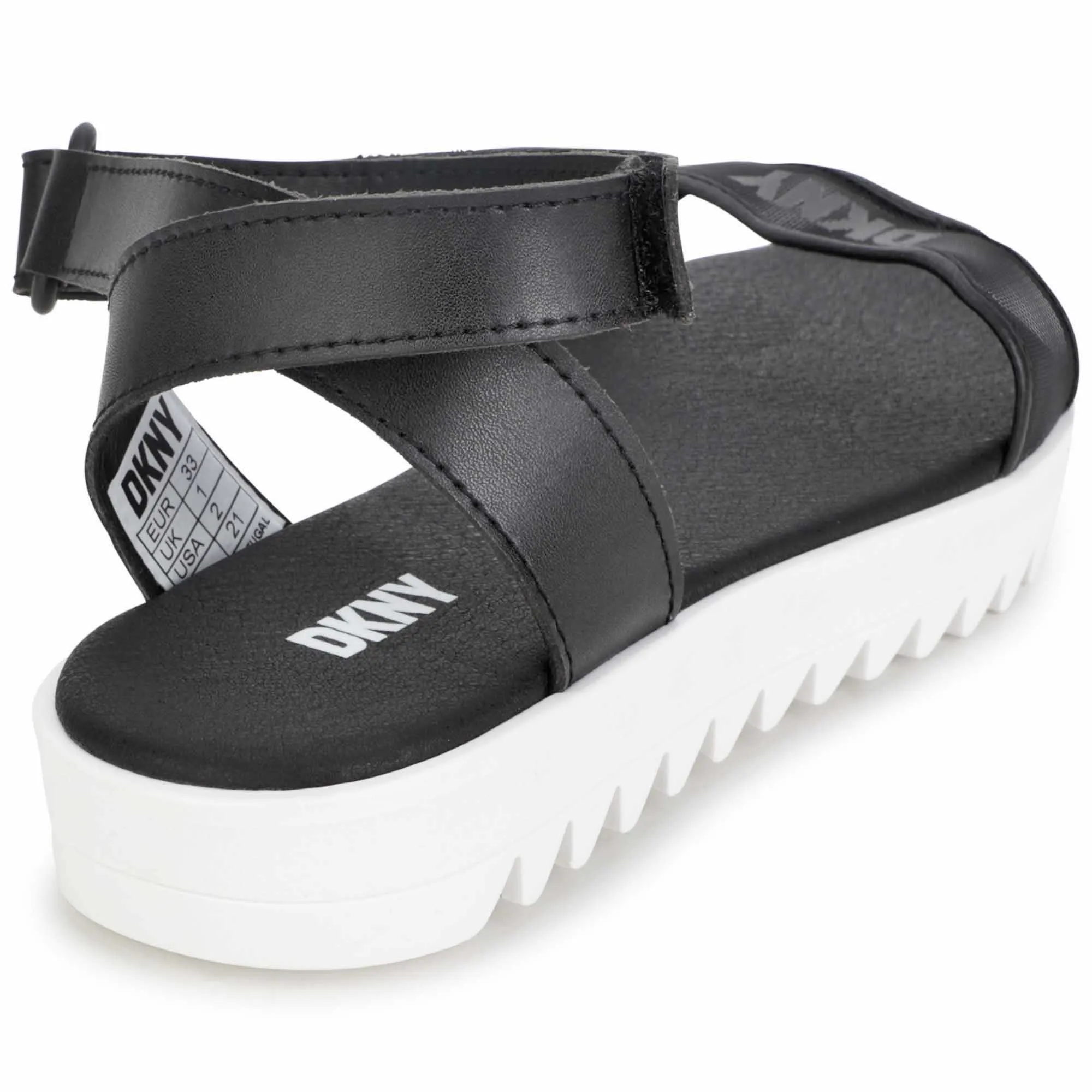 DKNY Sandalias de malla con velcro
