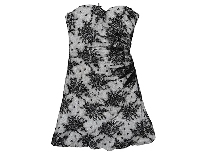 Dolce & Gabbana D&G Blanco/Vestido midi con hombros descubiertos negro 