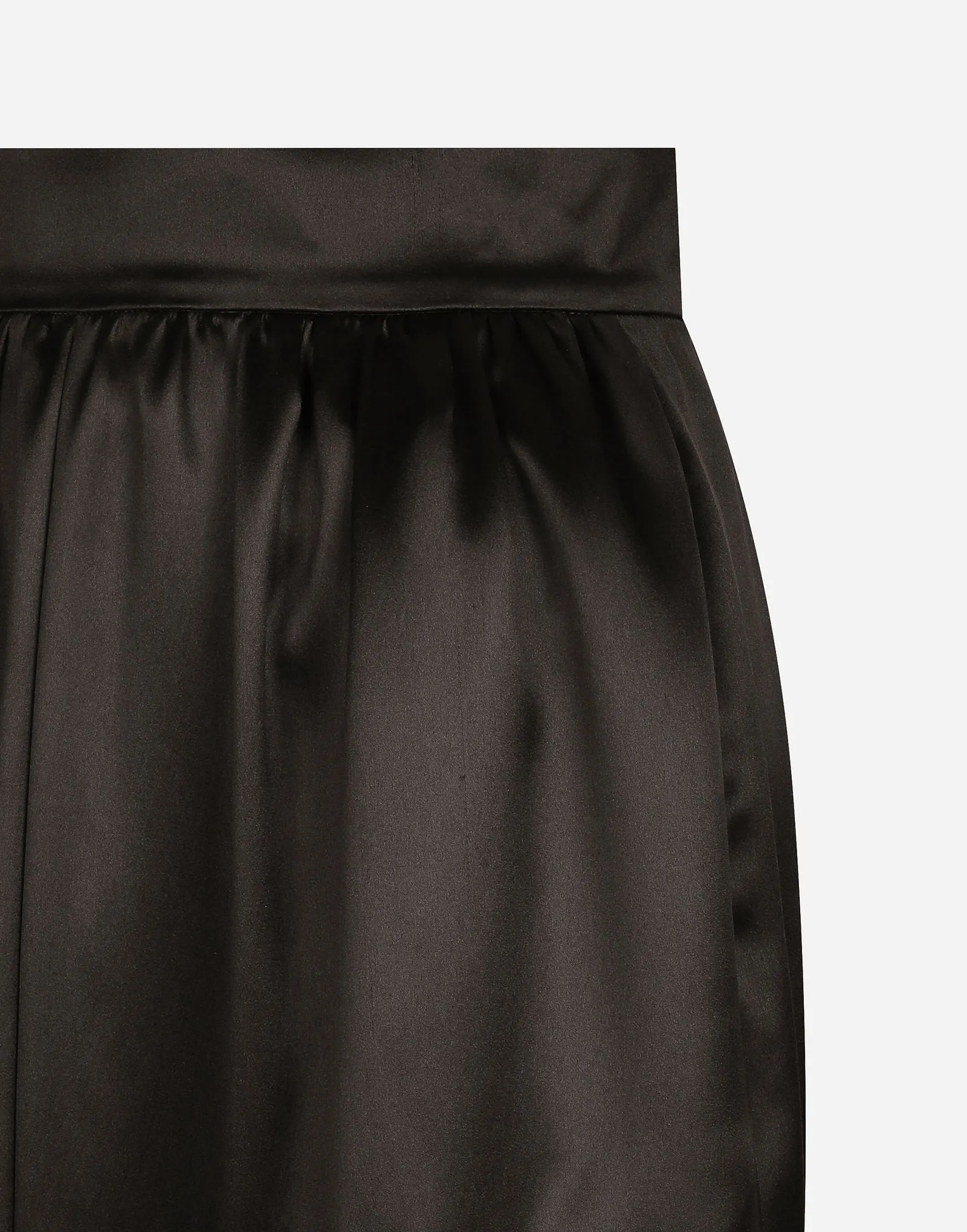 Dolce & Gabbana Satin Skirt With Slit