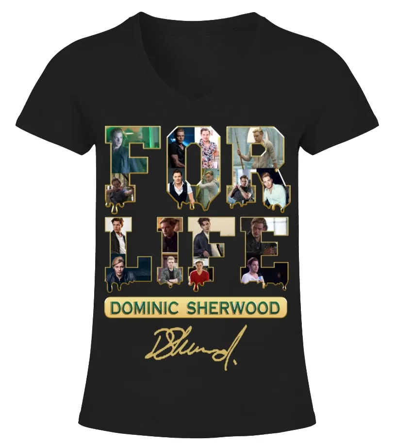 DOMINIC SHERWOOD FOR LIFE Camiseta cuello pico Mujer