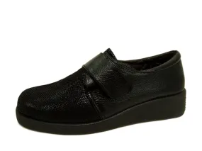Dr. Cutillas Cuña licra velcro grabado 57420 Negro