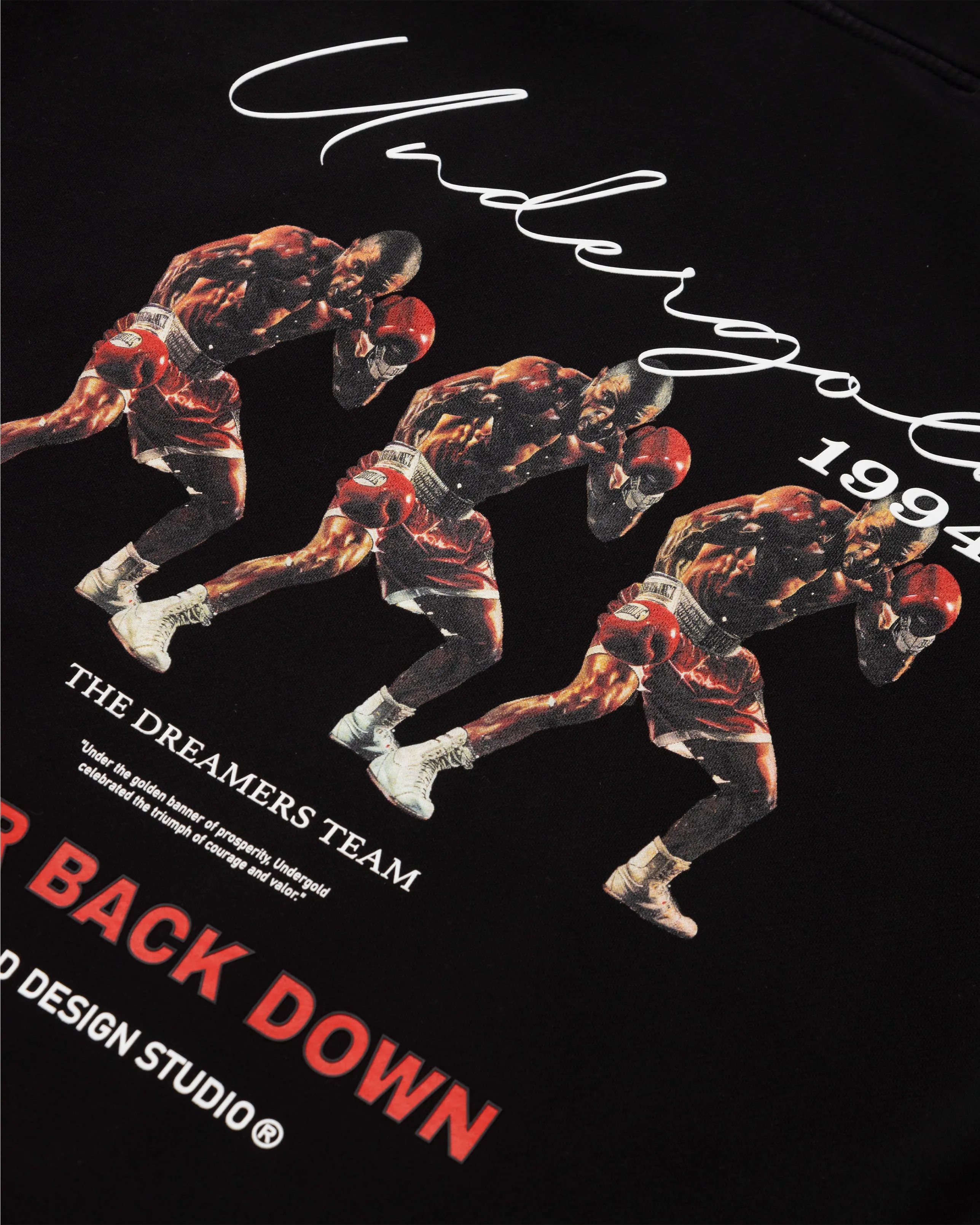 Dreamers Never Back Down Hoodie Black