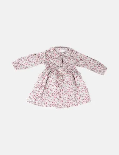 El Corte Inglés Vestido gris estampado floral