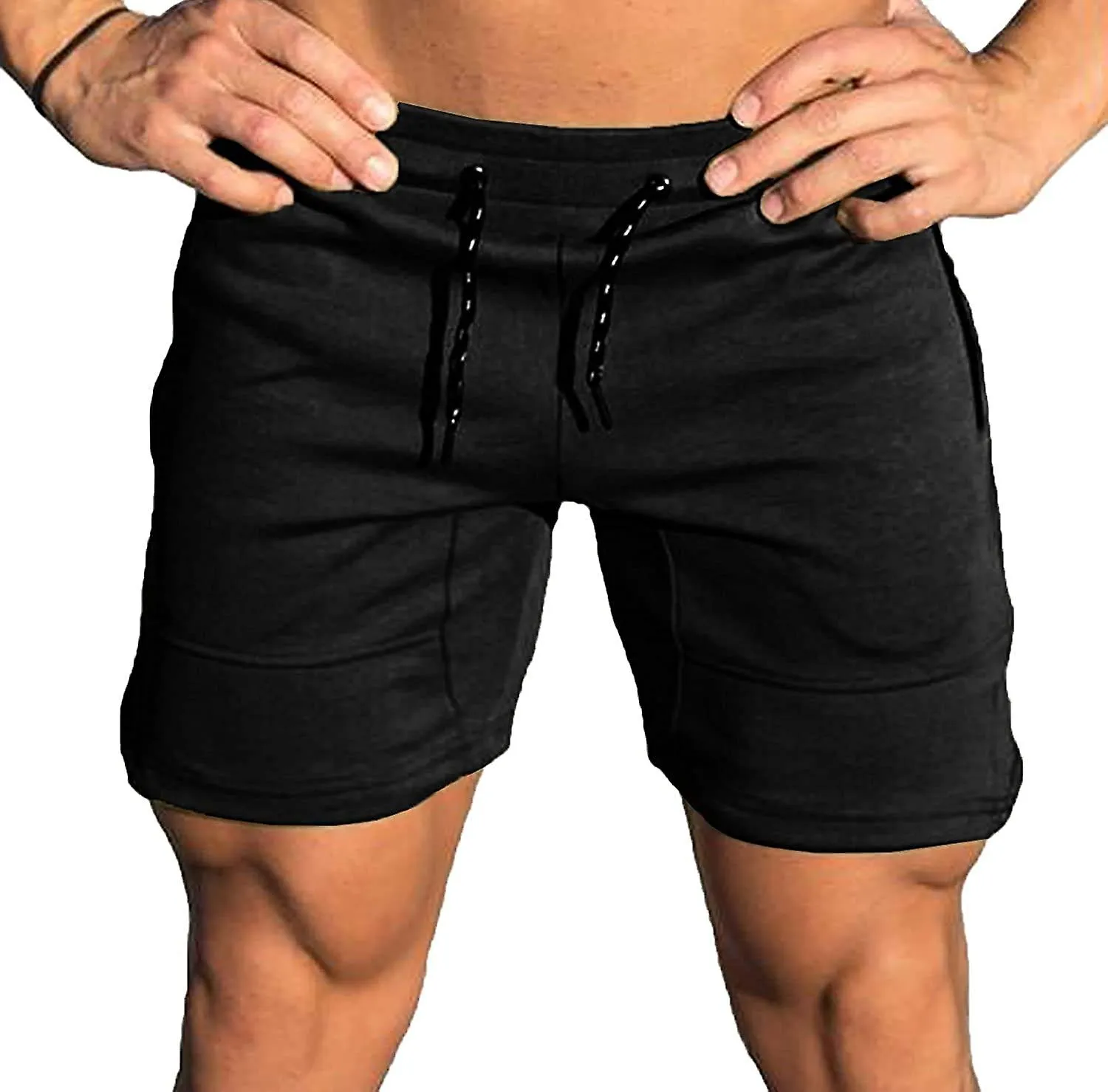 Entrenamiento Masculino Gimnasio Pantalones Cortos Levantamiento de Pesas Culturismo Sentadilla Fitness Jogger
