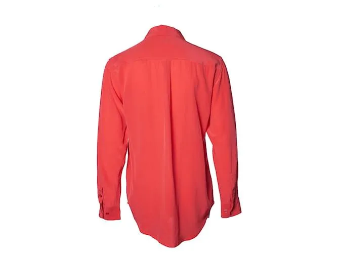 Equipment Equipo, camisa rosa en seda 