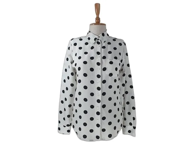 Equipment Tops Negro Blanco 