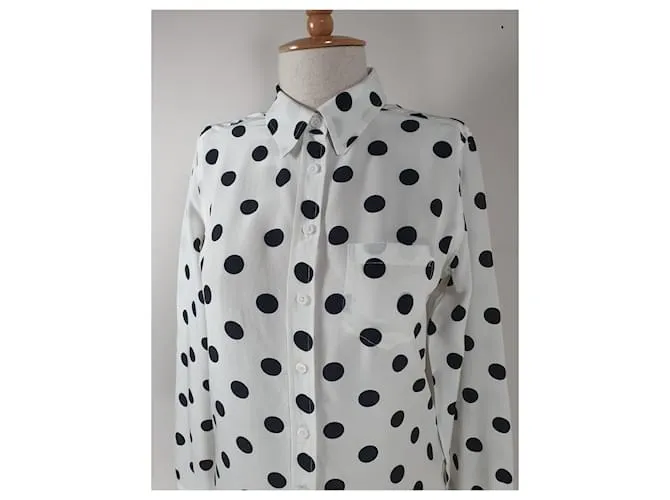 Equipment Tops Negro Blanco 