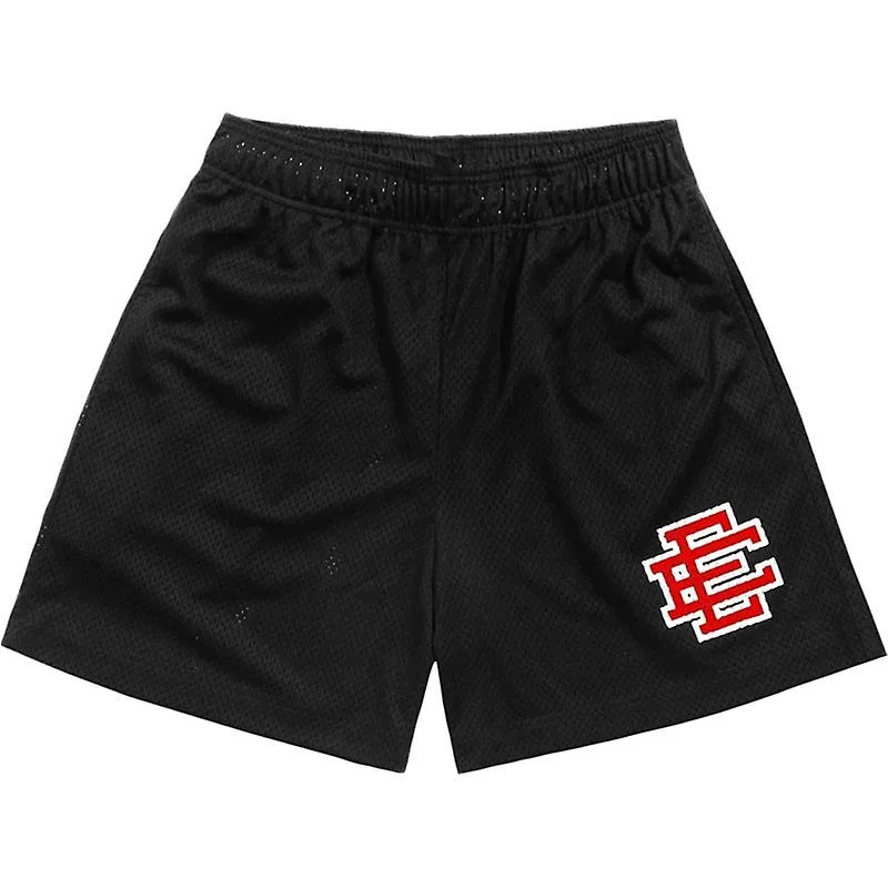 Eric Emanuel EE Pantalones Cortos Hombres Mujeres Básico Verano Casual Shorts Gimnasio Fitness Entrenamiento Mesh Sport Shorts M