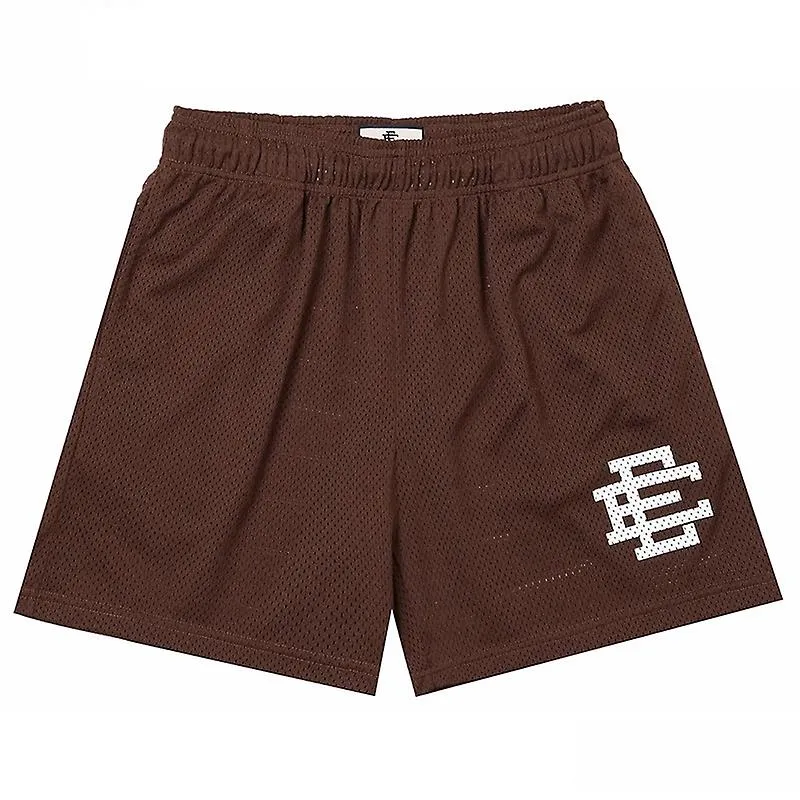 Eric Emanuel EE Pantalones Cortos Hombres Mujeres Básico Verano Casual Shorts Gimnasio Fitness Entrenamiento Mesh Sport Shorts M