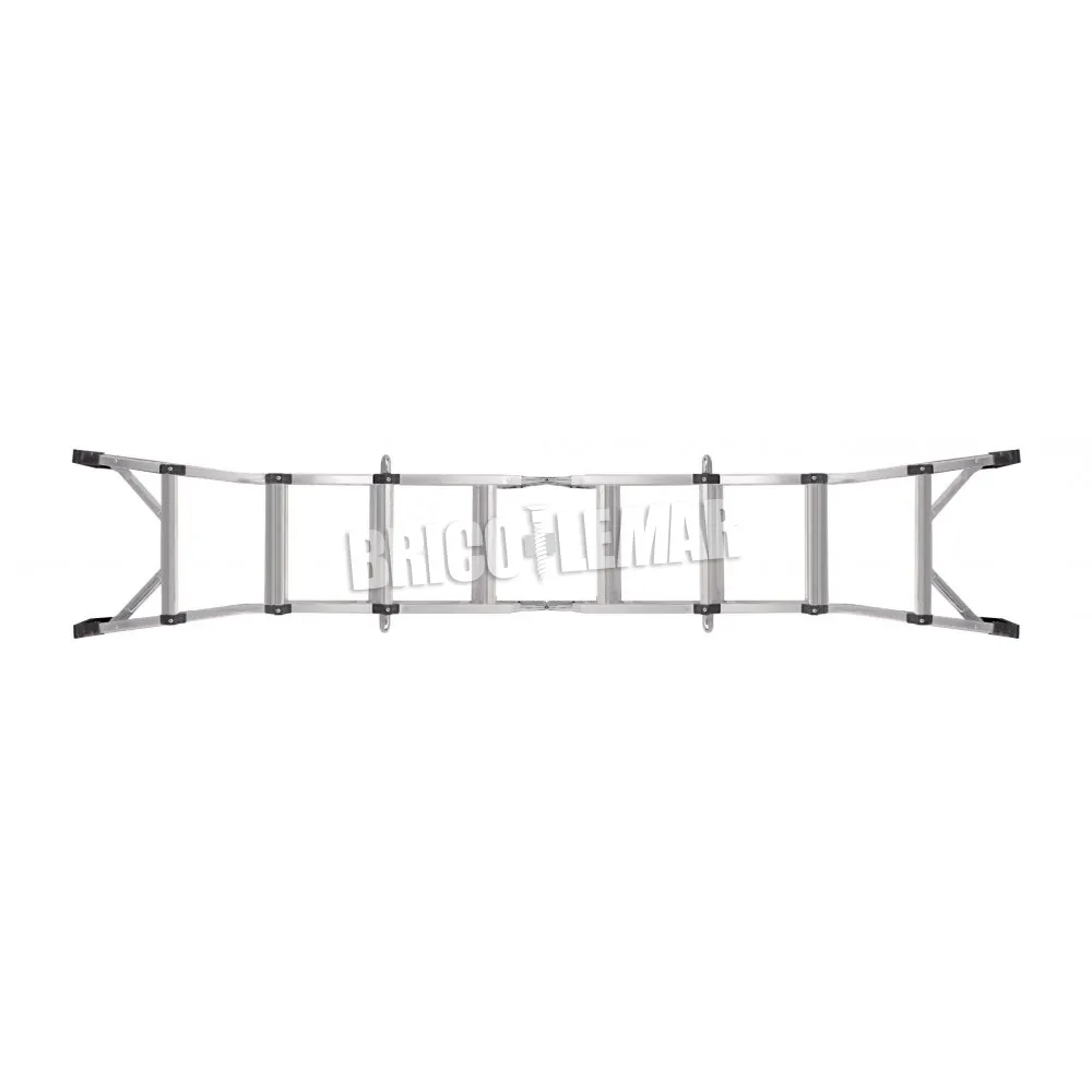 Escalera telescópica multiuso de aluminio 2x4+4 398cm WK700110 Werku