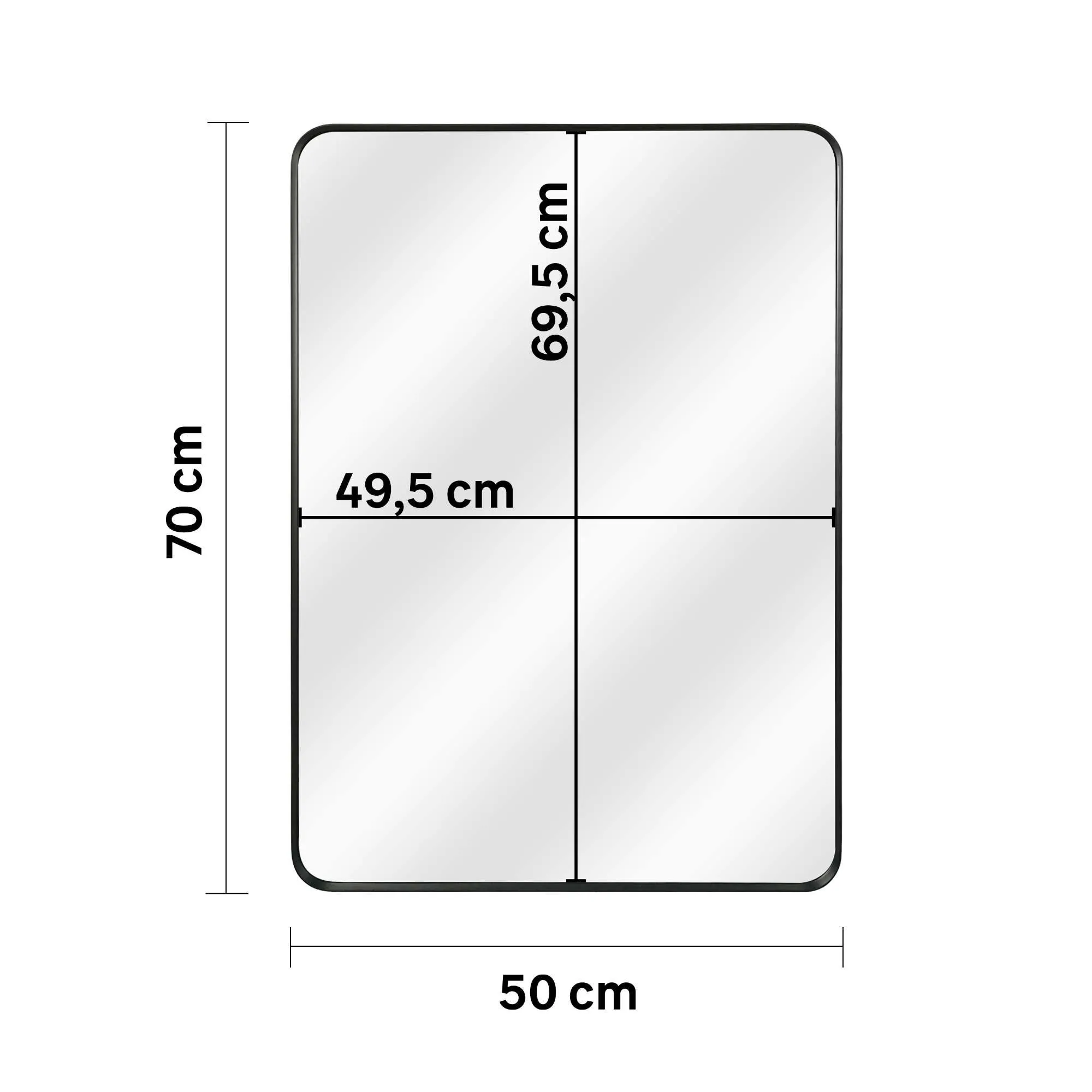 Espejo Decorativo 50x70 cm
