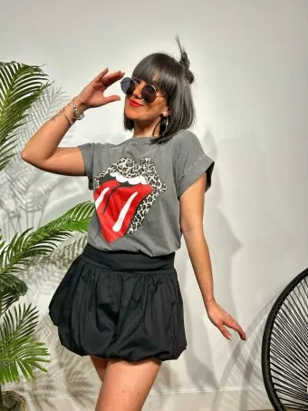 Falda Globo BOBBIE Negro