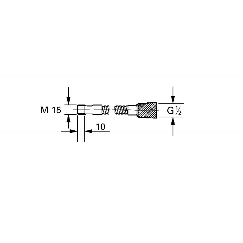 FLEXO METáLICO 15X1X3/8"  GROHE