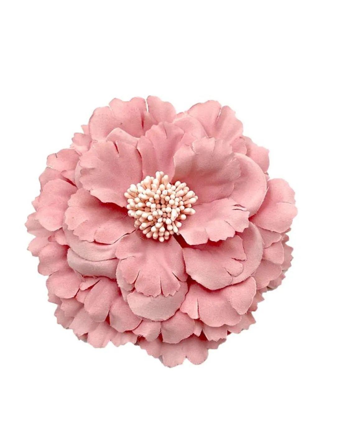 FLORES ROSAS SALMON DE TELA PARA BODAS Y EVENTOS