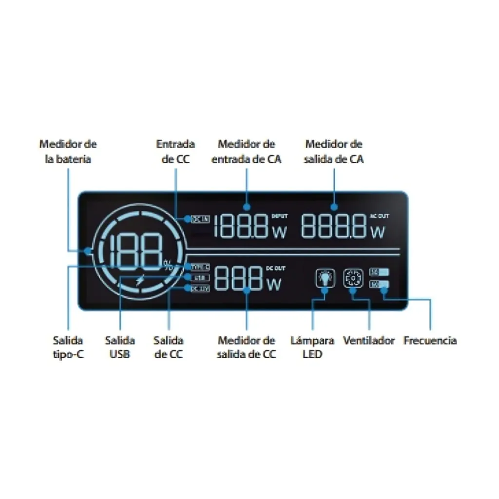 FORZA BATERíA PORTáTIL 1200W, FPPT1200