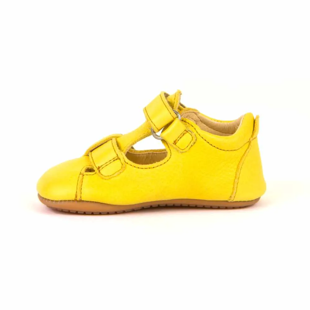 Froddo Prewalkers Sandalias Doble Velcro Amarillo