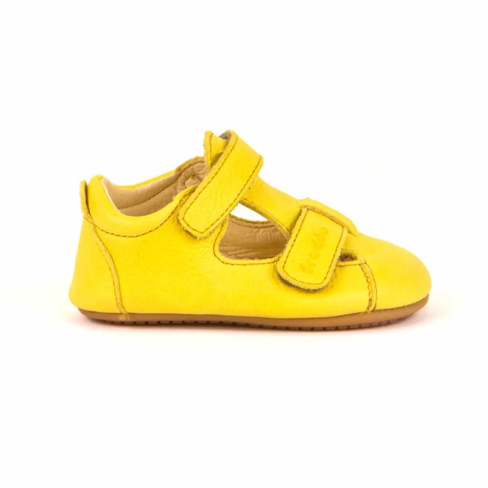 Froddo Prewalkers Sandalias Doble Velcro Amarillo