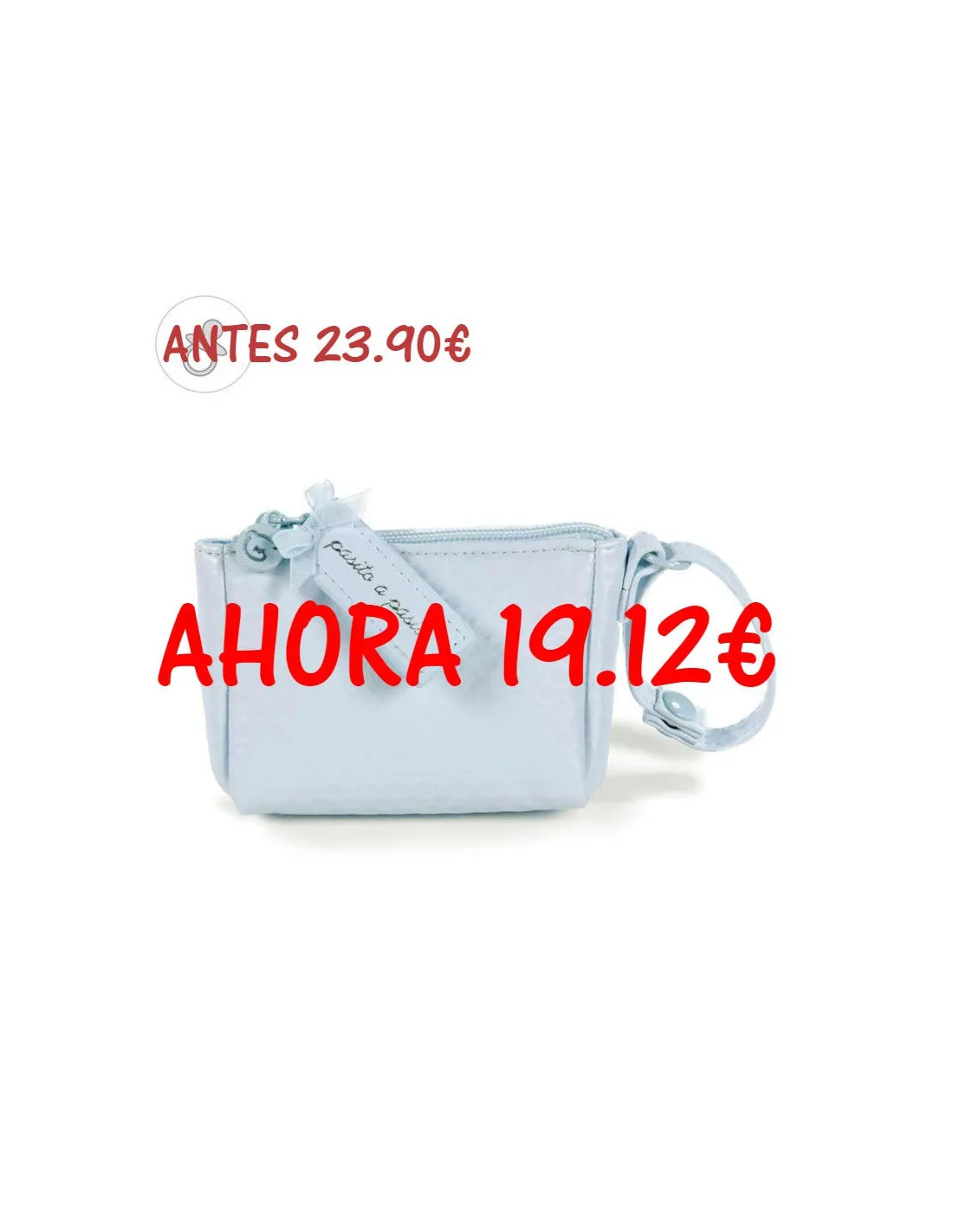 Funda chupete New Cotton azul de Pasito a Pasito
