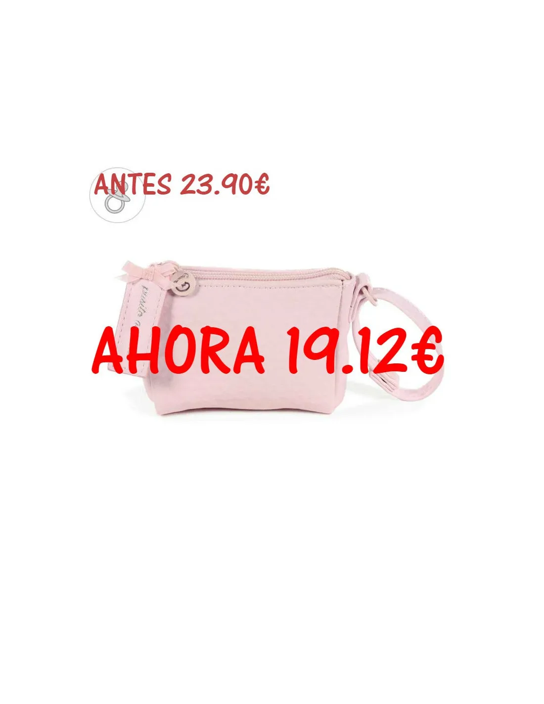 Funda chupete New Cotton rosa de Pasito a Pasito