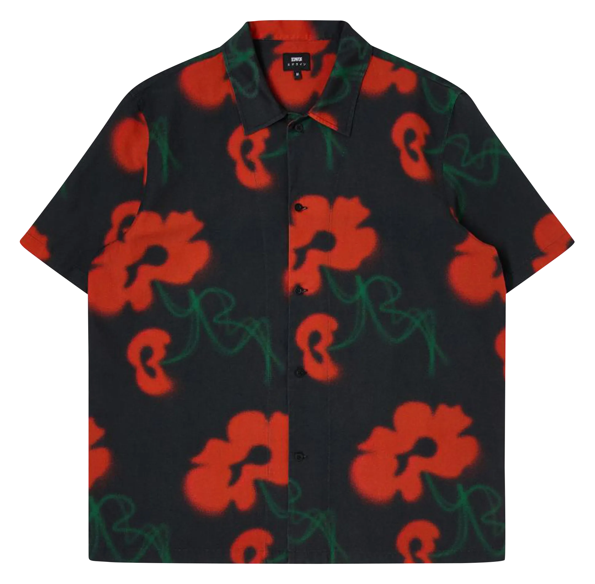 GARDEN SOCIETY  CAMISA DE CUELLO CLáSICO ESTAMPADA FLORAL EN LINO Y ALGODóN MEZCLADO EN MULTICOLOR