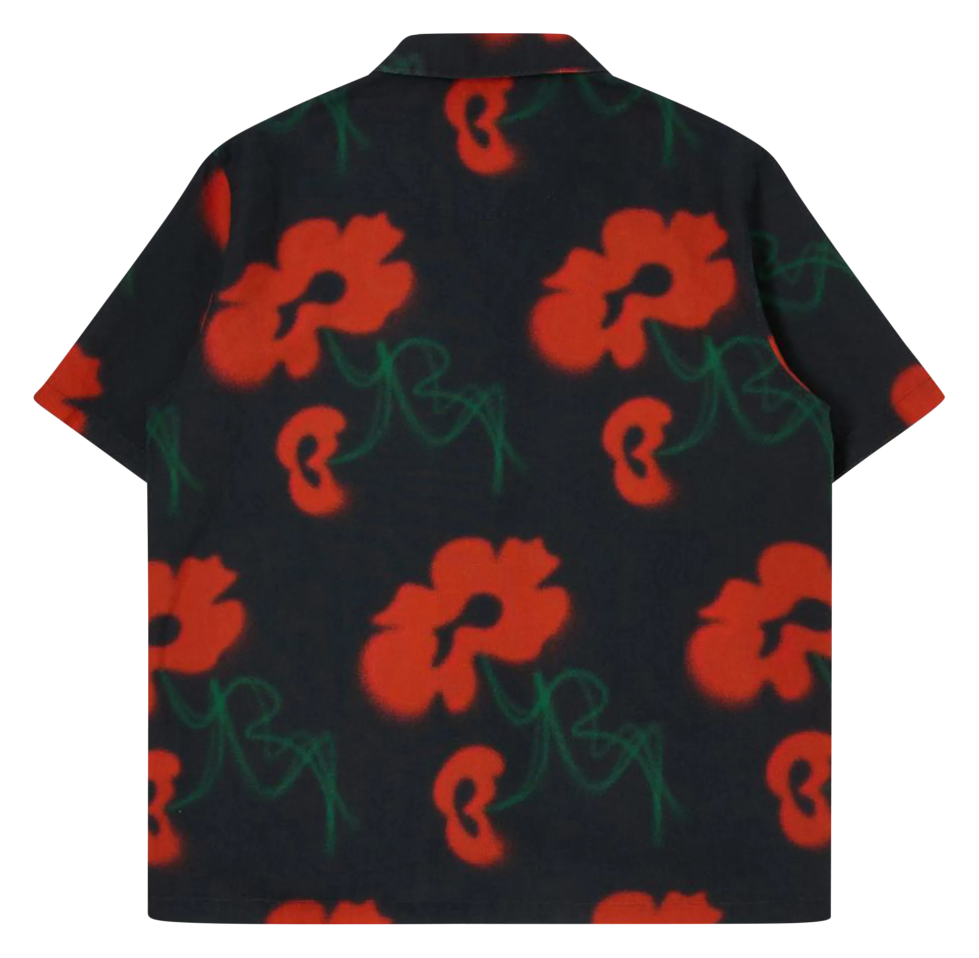 GARDEN SOCIETY  CAMISA DE CUELLO CLáSICO ESTAMPADA FLORAL EN LINO Y ALGODóN MEZCLADO EN MULTICOLOR