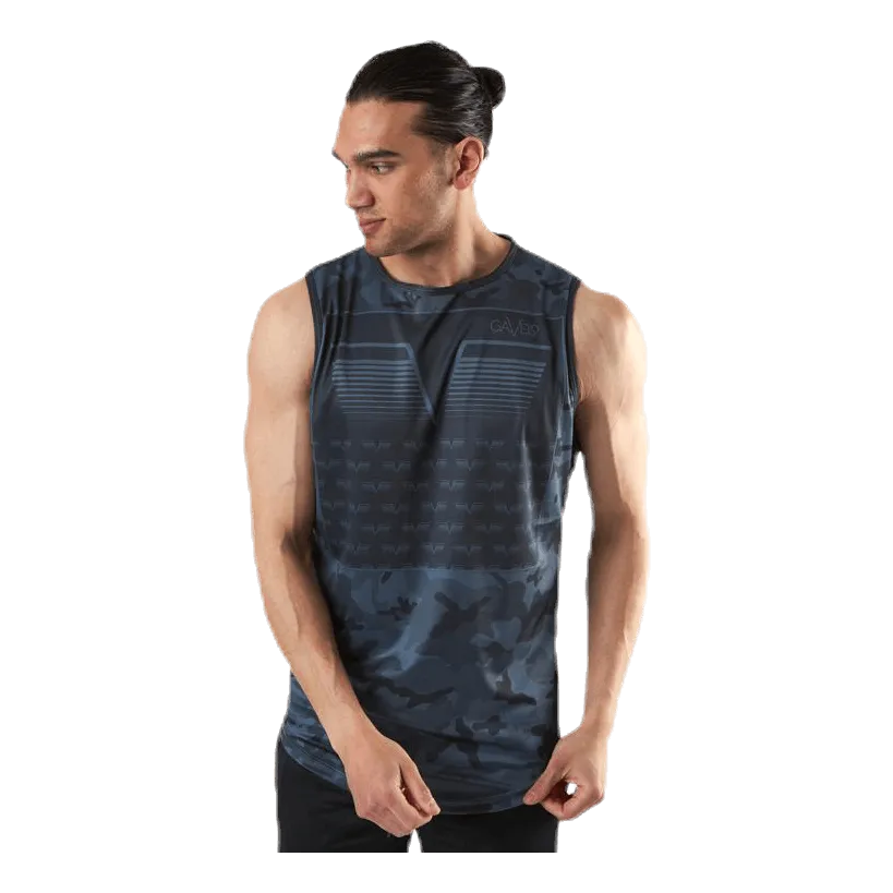 Gavelo Sniper Blue Sleeveless Tee Blue/Patterned