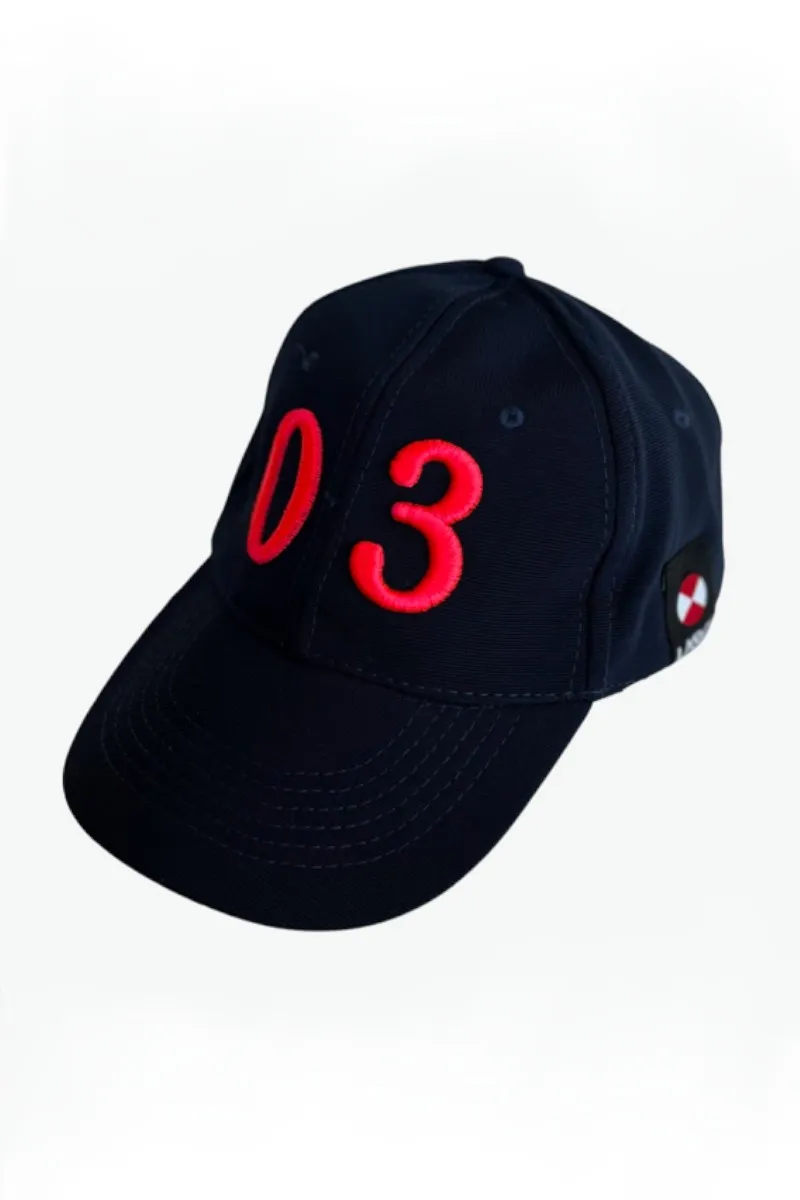 Gorra con rejilla Numerada a mano Azul navy F