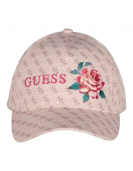 GORRA GUESS ROSA LOGO FRONTAL  ECOOL