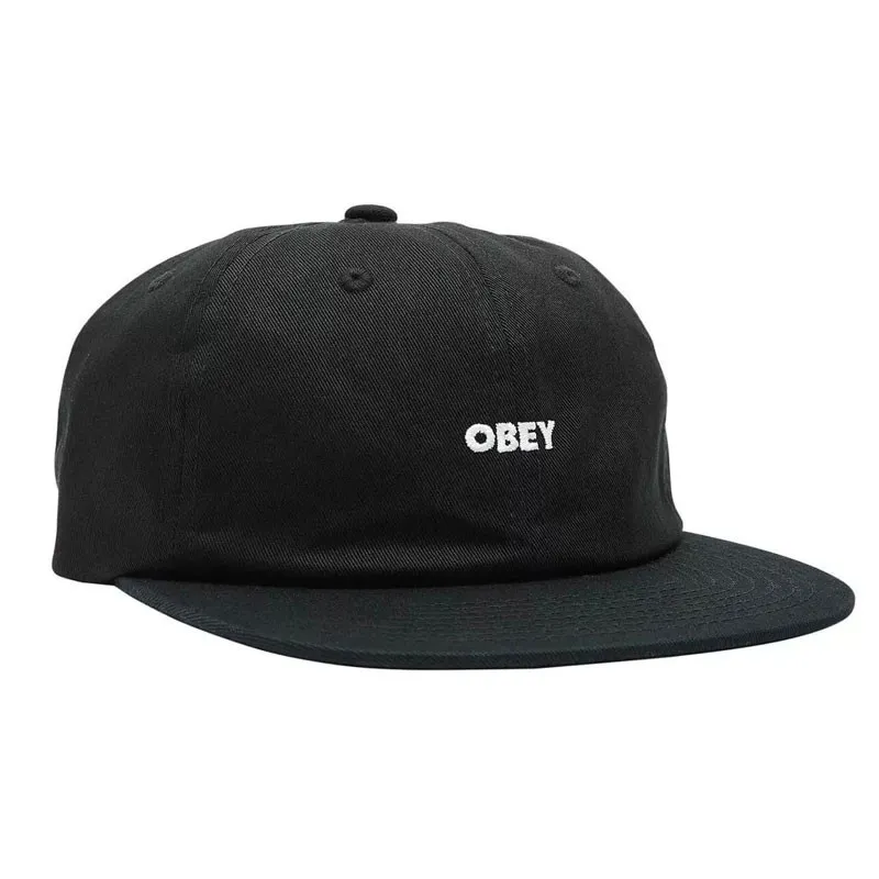 Gorra Obey: Bold Twill 6 Panel Strapback (Black)