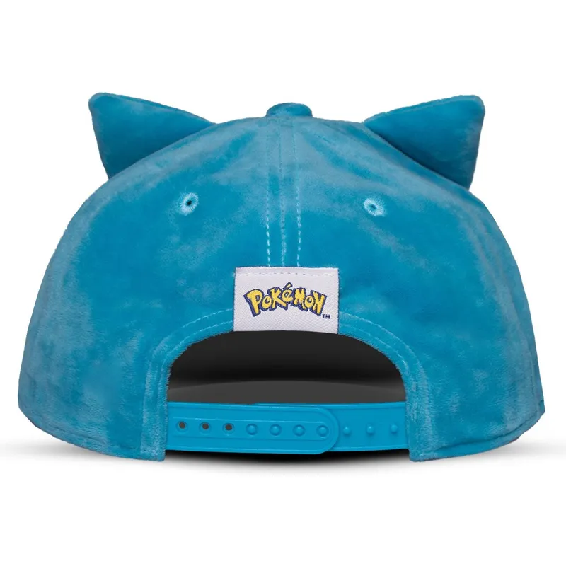 Gorra plana azul y blanca snapback Snorlax Ibailax Plush Pokémon de Difuzed