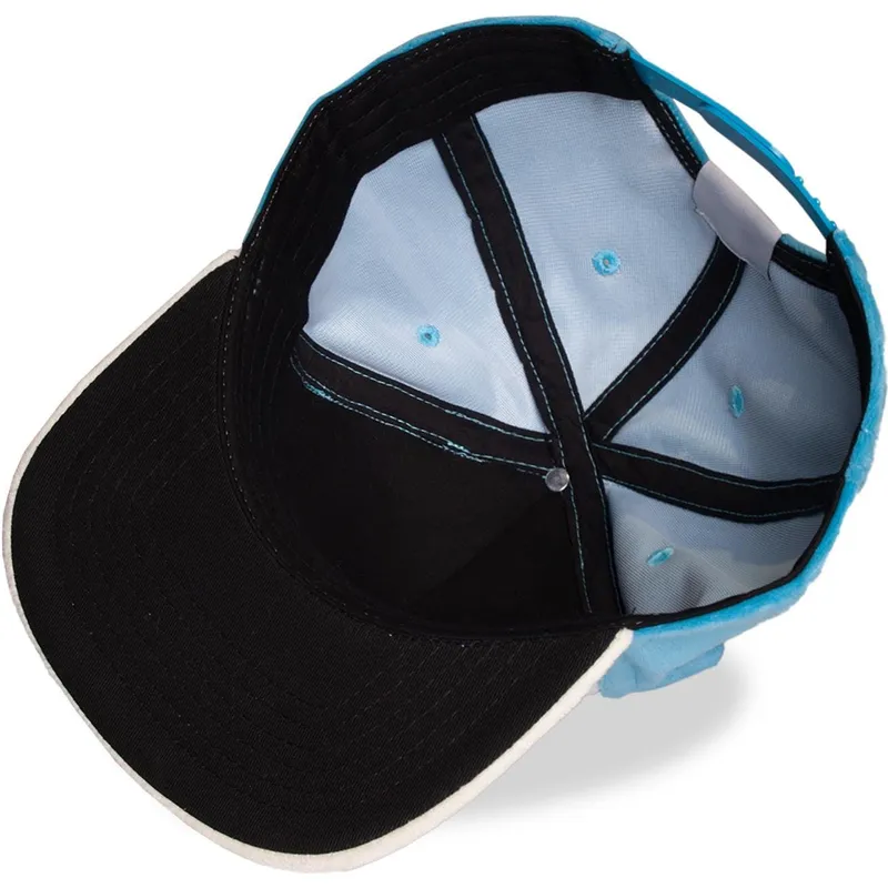 Gorra plana azul y blanca snapback Snorlax Ibailax Plush Pokémon de Difuzed