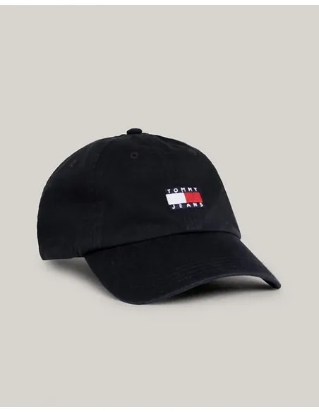 GORRA TOMMY HILFIGER NEGRA LOGO FRONTAL  ECOOL