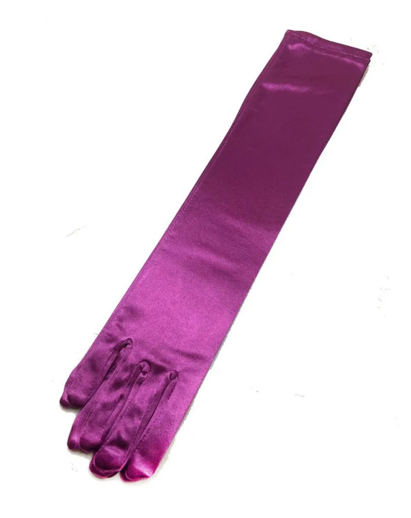 GUANTES DE FIESTA BUGAMBILIAS LARGOS PARA CEREMONIAS Y NOCHE